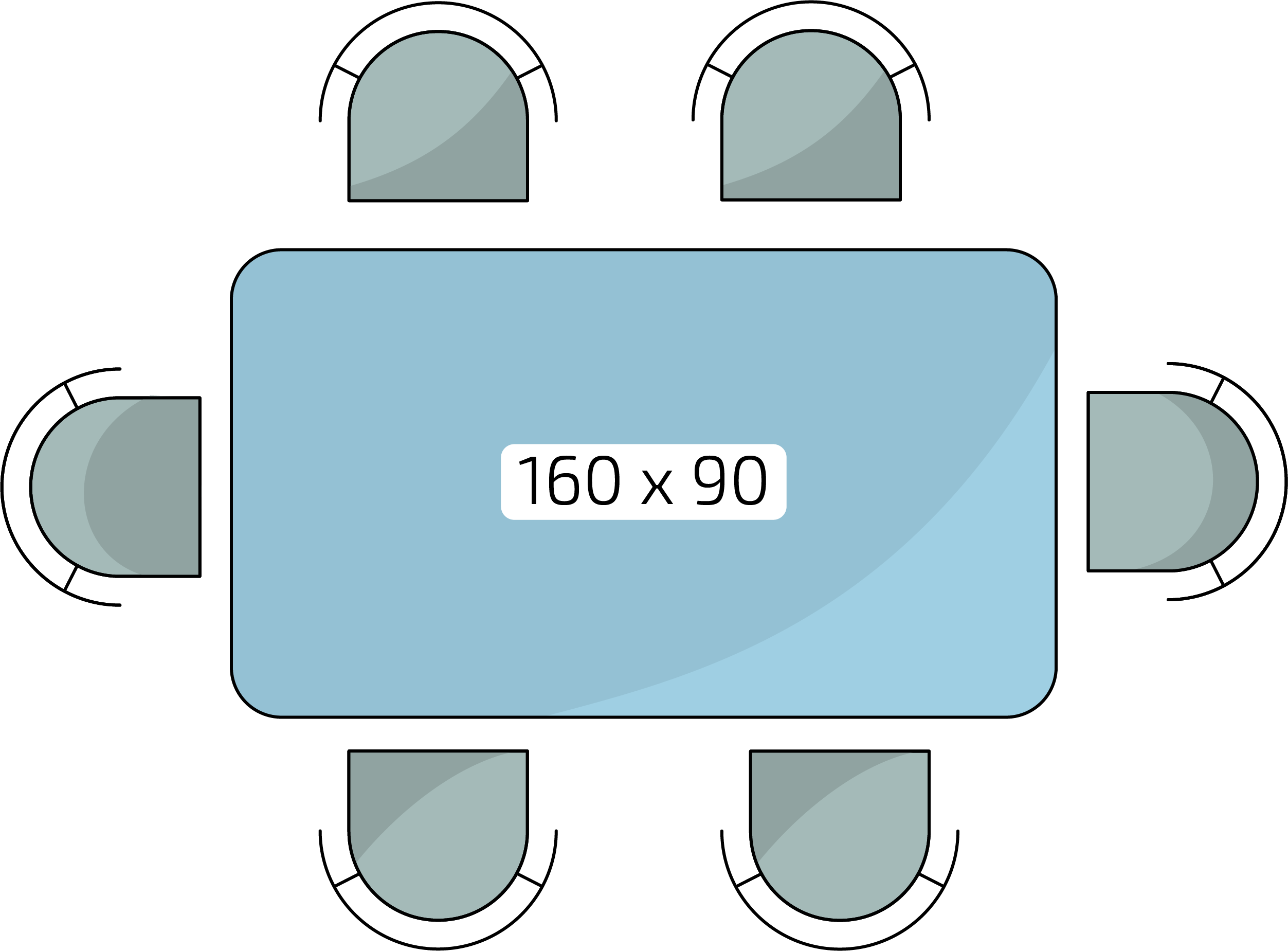Stoly a osoby 160x90